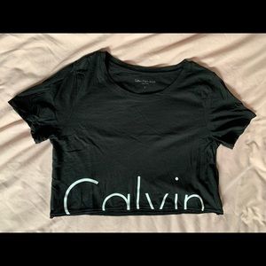 Calvin Klein cropped tee
